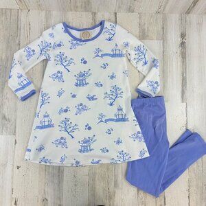 The Beaufort Bonnet Company Polly Play Dress Sir Proper Pagoda Sz 8 Leggings 7